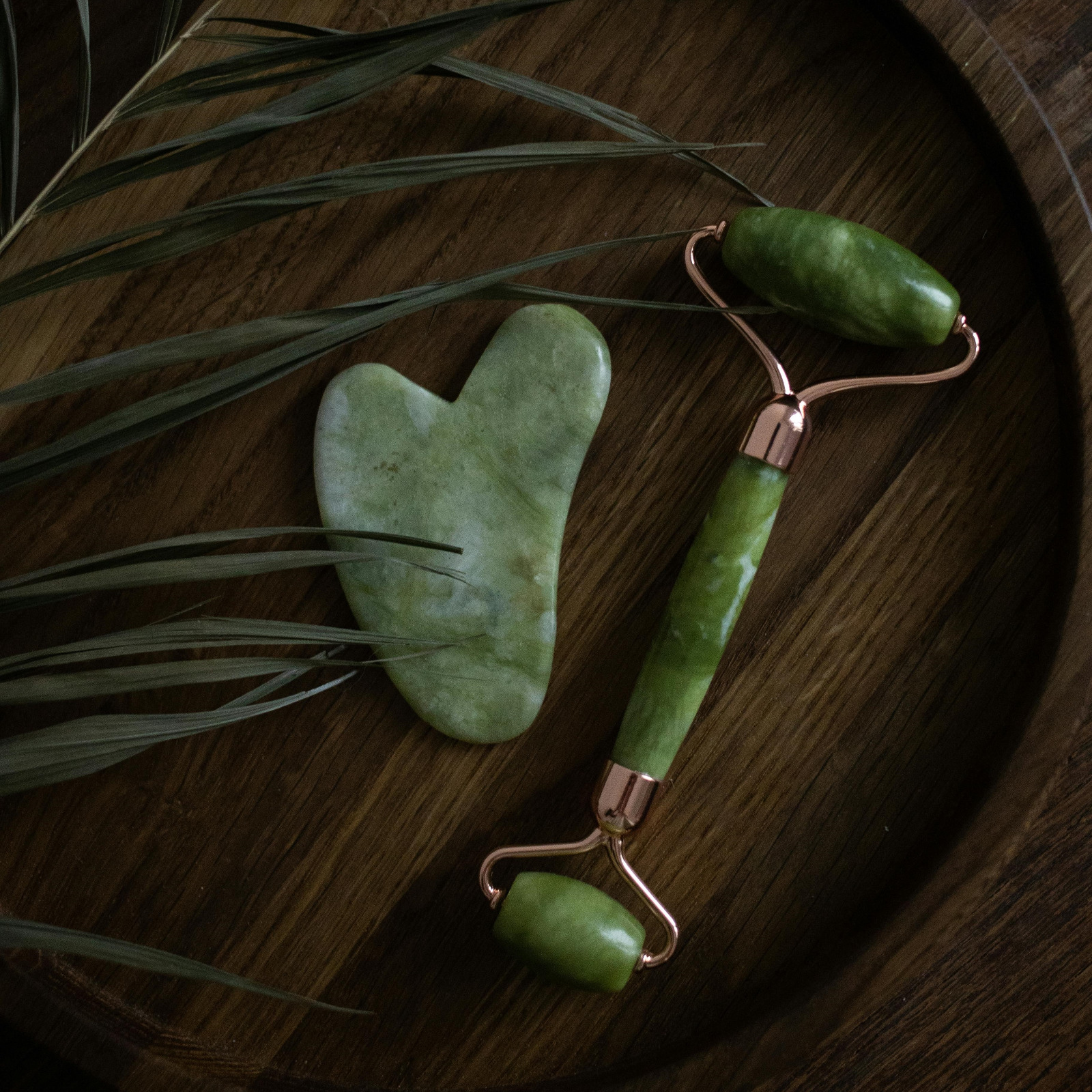 Gua Sha Stone and Jade Roller